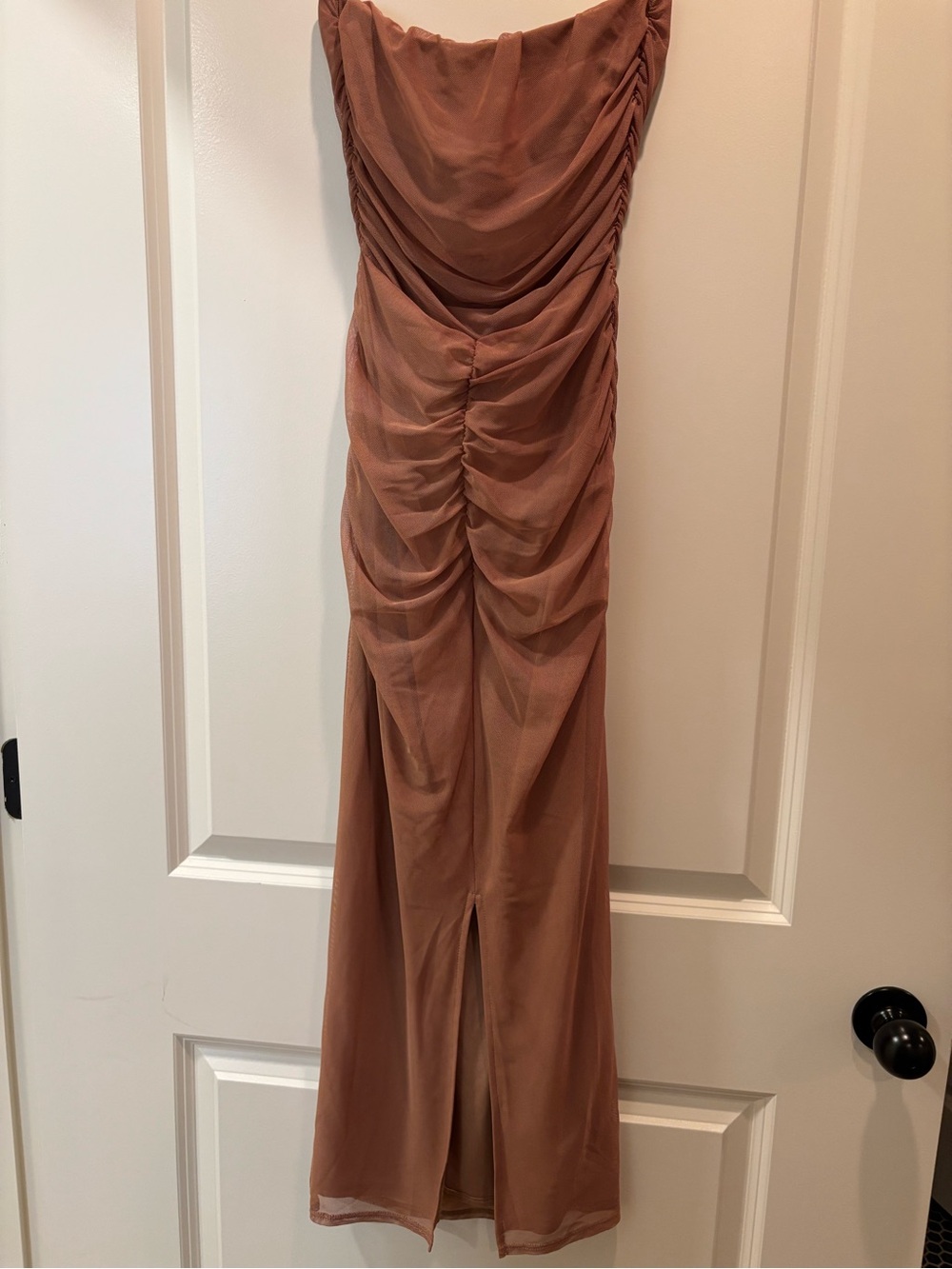 Lulus Ruched Strapless Dress - Picture 2 of 3